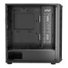 PC skrinka mid-tower s temperovaným sklom, 4×120 mm, pre GPU do 270 mm