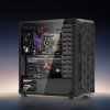 PC skrinka mid-tower s temperovaným sklom, 4×120 mm, pre GPU do 270 mm