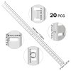 Pilasterové lišty na police 72.7-inch 20 ks oceľ 140 skrutiek