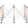 Prenosný skladací pracovný stojan 1267×665 mm, nosnosť 1135 kg