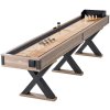 Shuffleboardový stôl 11.5 ft, 2 v 1 shuffleboard a bowling, 8 pukov