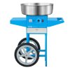Stroj na cukrovú vatu 1000 W so 52 cm nerezovou miskou a vozíkom