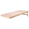 Súprava cornhole 4×2 ft, masívne drevené dosky, prenosné s obalom