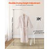 Sušiak na bielizeň, skladací 2-poschodový, 31 tyčí, stojací, biely