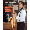 Tenor saxofón v B, mosadz, 23 kláves, súprava s puzdrom, náustok