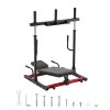 Vertikálny leg press, nastaviteľný, uhlíková oceľ, nosnosť 550 lbs