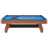 Biliardový stôl 244cm, prenosný, drevený povrch, nastaviteľné nožičky