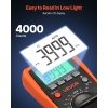 Digitálny multimeter 4000 počítaní TRMS DC/AC, auto rozsahy V A Ω F °C