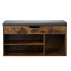 Lavica do predsiene 805×305×445 mm, nosnosť 300lbs, 3 skrinky, vankúš