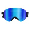 Lyžiarske okuliare bez rámu, magnetické sklá, tmavomodré, otg
