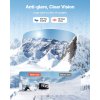 Lyžiarske okuliare bez rámu, magnetické sklá, tmavomodré, otg