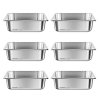 Nerezová gastronádoba do pary 1/2 veľkosť × 98 mm hĺbka, 6 l, 6 ks