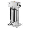 Plnička na klobásy 33 lbs / 15 l, nerezová, vertikálna, nožný pedál