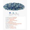 Sklenené kamene do krbu 10 lbs/4.5kg 1/2-inch/12.7mm kobalt+aqua+číra
