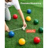 Súprava na bocce 8 živicových lôpt 107 mm, pallino, taška, 2–8 hráčov