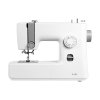Šijací stroj s 18 stehmi, led svetlom, nožným pedálom, kovový rám