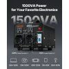 Transformátor napätia 1500 VA 110V↔220V so zásuvkami US, EU a ističom