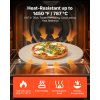 Kameň na pizzu z cordieritu 406 mm okrúhly, hrúbka 17 mm s podstavcom