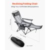 Skladacie kreslo 4 polohy, sieť, opierka hlavy a nôh, 220 lbs