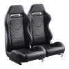 Dvojica závodných sedadiel, nastaviteľné, veľký sklon, PVC koža Q235B