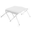Bimini strecha 3 oblúky 600D polyester hliníkový rám 6'L×54"-60"×46"H
