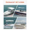 Bimini strecha 3 oblúky 600D polyester hliníkový rám 6'L×54"-60"×46"H