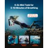 Prenosný potápačský valec 0,5 l, 5–10 min dýchania, do 98,43 ft