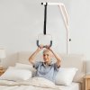 Trapezová tyč na posteľ, nastaviteľná, 2 kolieska, 300LBS nosnosť