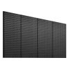 Kovový pegboard panel nástenný 24"×12" 4 ks čierny s príslušenstvom