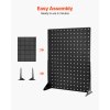 Stolný pegboard stojan na príslušenstvo 43×33 cm, oceľ, 4 ks, čierny