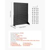 Stolný pegboard stojan na príslušenstvo 43×33 cm, oceľ, 4 ks, čierny