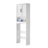 Skrinka nad WC 165.1 cm, dvojité dvere, nastaviteľná polica, biela