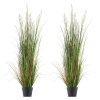 Umelá tráva v kvetináči 2 ks 1194 mm pvc do interiéru a exteriéru