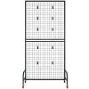 Sieťový vystavovací panel 2 ks 898×1798 mm, s kolieskami a 10 háčikmi