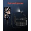 Endoskopická kamera 1920P, duálny objektív, 8+1 LED, 5m, IP67, 2× zoom