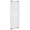 Mrežový panel na stenu 3 ks, 610×1828 mm, čierna oceľ, na vystavenie