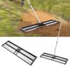Hrable na vyrovnávanie trávnika, rúčka 83.9 in, doska 36×10 in, kovové