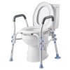 Nástavec na toaletu s rukoväťami, nosnosť 136 kg, nastaviteľná výška