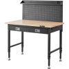 Pracovný stôl nastaviteľná výška 28-39.5" 48×24" nosnosť 2000lbs