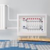Rozdeľovač podlahového vykurovania 7-odbočný 1.27 cm pex s ventilmi