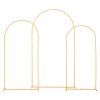Stojan na oblúk, set 3 ks, výšky 2,2/2/1,8 m, zlatý kov, stabilný