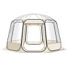 Skladací bublinkový stan 3.36×3.45 m priehľadný vodotesný 10–12 osôb