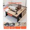 Reverzibilný l-tvarový kancelársky stôl s zásuvkami, nosnosť 158.7 kg