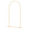 Oblúkový stojan na pozadie 2×1 m, zlatý kov, stabilná konštrukcia