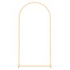 Oblúkový stojan na pozadie 2×1 m, zlatý kov, stabilná konštrukcia