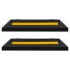 Parkovací doraz gumový 548 mm do garáže, 2 ks, s reflexnými pásmi