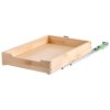 Výsuvný organizér do skrinky 14"×21" s tlmením, drevený výsuv