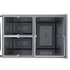 Výsuvný odpadkový kôš pod drez 20+10+10L, 3-komorový, plný výsuv