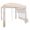 Plážový stan 2.4×2.4 m, s bočným dielom, upf 50+, nastaviteľná výška