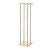 Stojany na kvetiny 10 ks, výška 80 cm, valcové, zlaté, kovový laminát